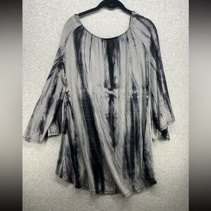 Yahada Black and Gray Women's Tunic